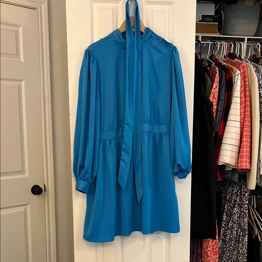 Who What Wear Blue Dress
